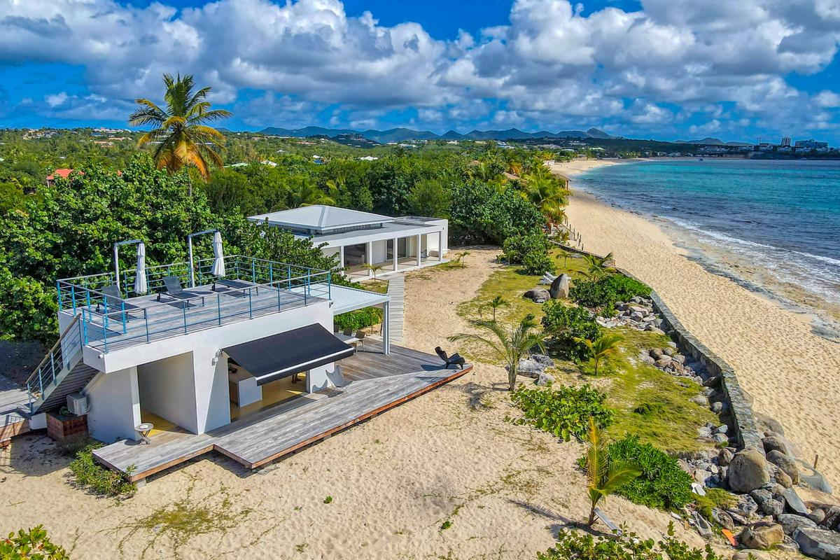Villa rental St Martin - Beachfront